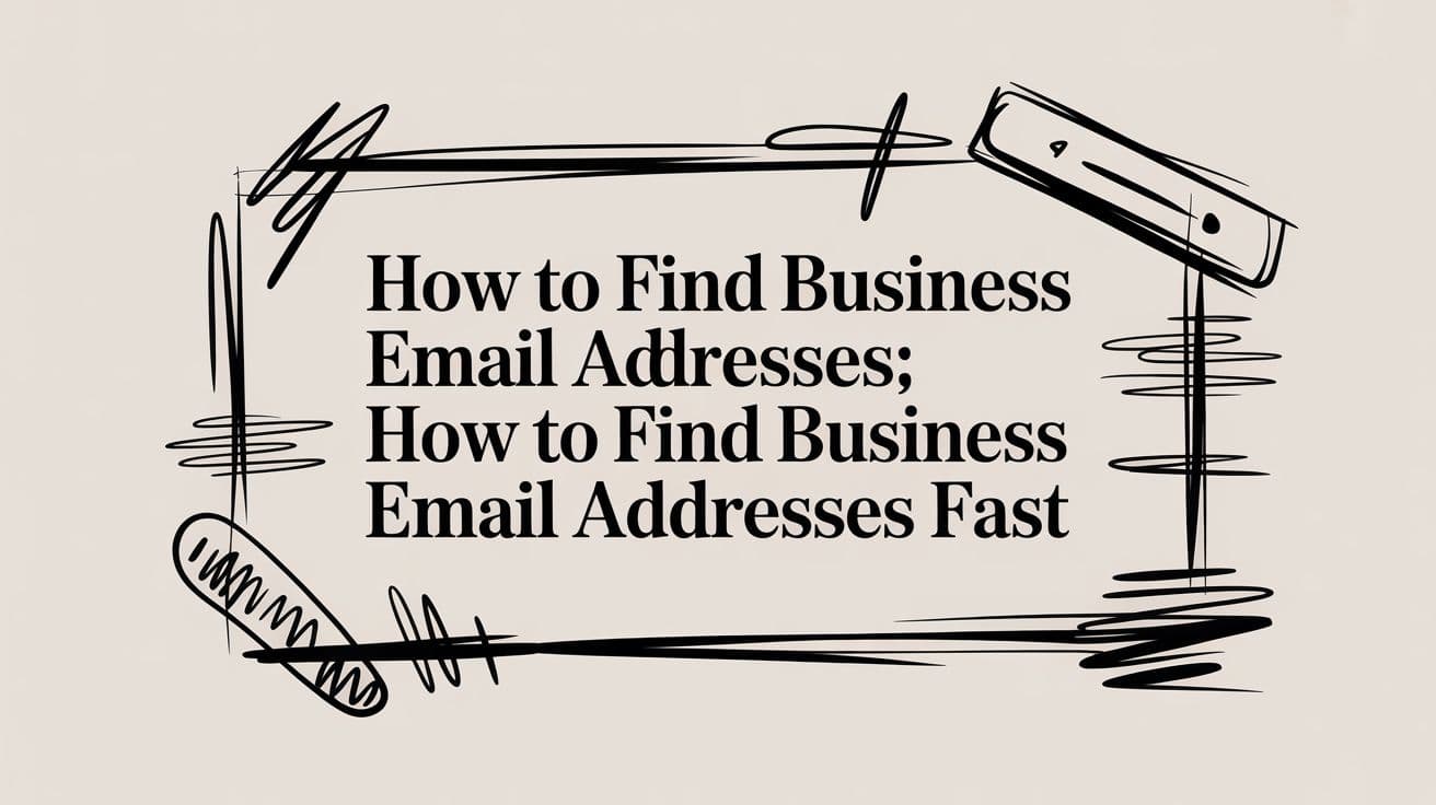 How to Find Business Email Addresses: how to find business email addresses fast